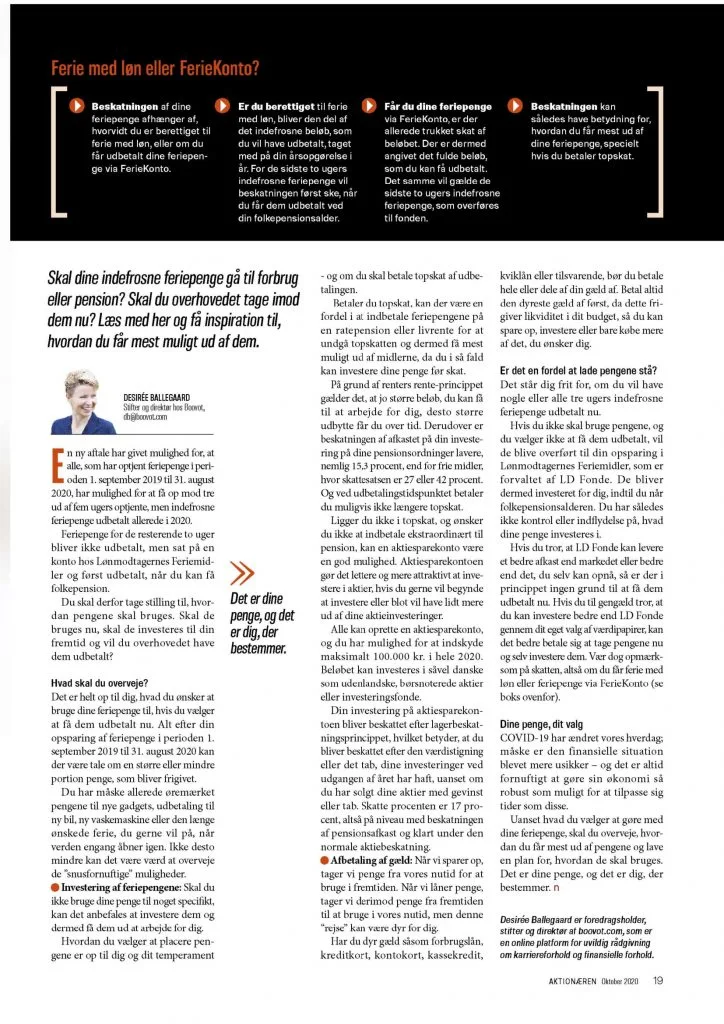 Boovots artikel til Dansk Aktionærforening